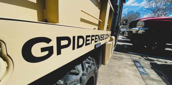 GPI Defense fire watch security vehicle in Houston TX used for emergency response patrols