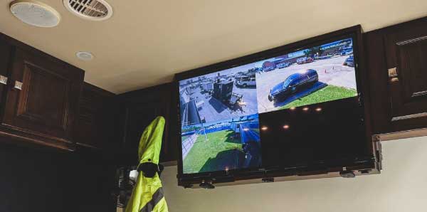 Live surveillance footage monitored by GPI Defense during private investigation services in Houston TX.