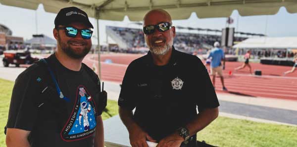 Unarmed security guards in Houston TX providing event security at the 2025 Junior Olympics with GPI Defense